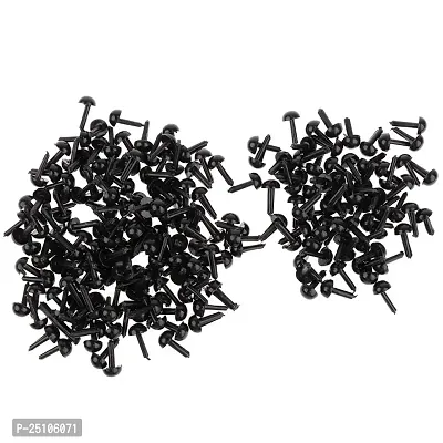 Wmart 200 Pieces Black Plastic Safety Eyes for Teddy Bear Doll Animal Toys 3MM (57023919WM)-thumb2