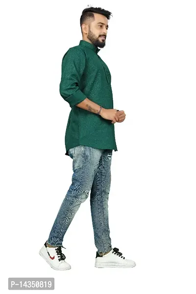 Stylish Men Cotton Blend Short Kurta