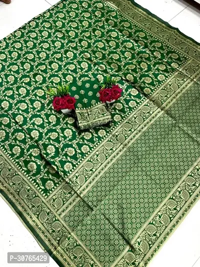 Stylish Cotton Silk Saree with Blouse piece-thumb0