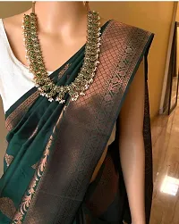 Stylish Cotton Silk Saree with Blouse piece-thumb1