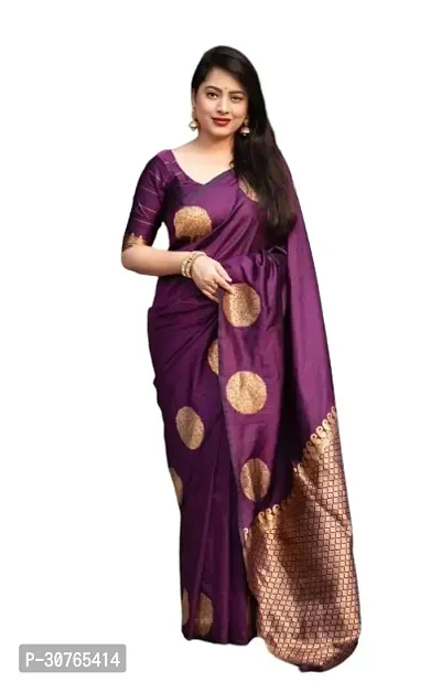 Stylish Cotton Silk Saree with Blouse piece-thumb0