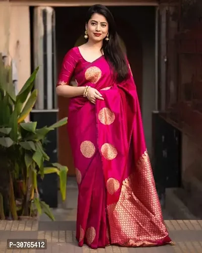 Stylish Cotton Silk Saree with Blouse piece-thumb0