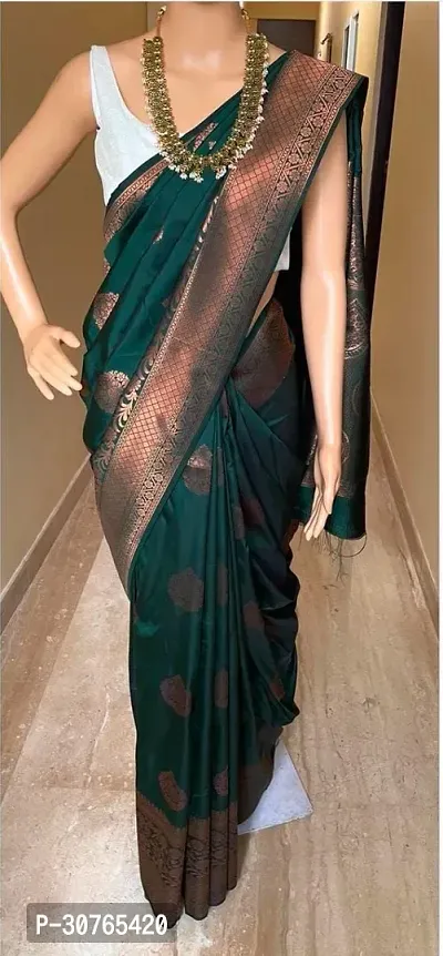 Stylish Cotton Silk Saree with Blouse piece-thumb0