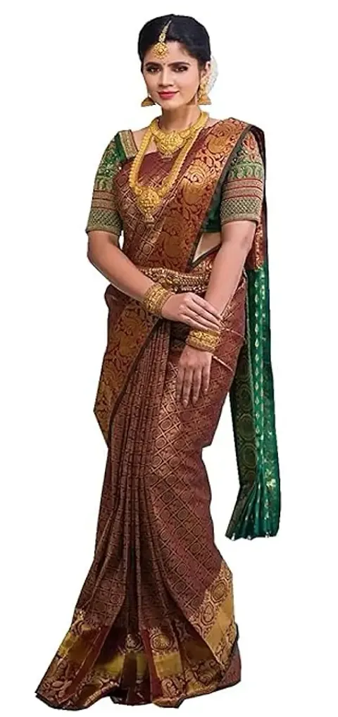 Stylish Silk Saree with Blouse piece