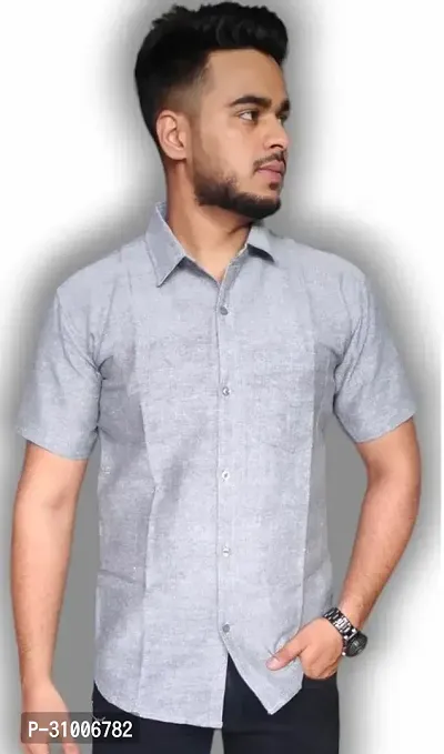 Trendy Cotton Short Sleeve Shirt for Men-thumb0