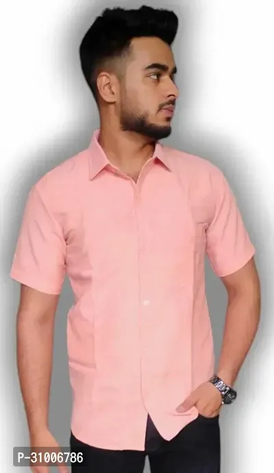 Trendy Cotton Short Sleeve Shirt for Men