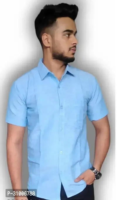 Trendy Cotton Short Sleeve Shirt for Men