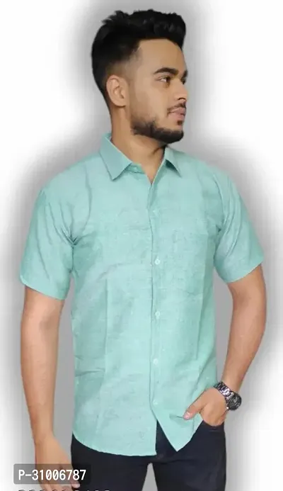 Trendy Cotton Short Sleeve Shirt for Men