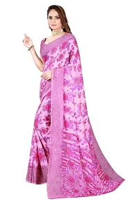 Beautiful Faux Georgette Printed Saree With Blouse Piece For Women-thumb1