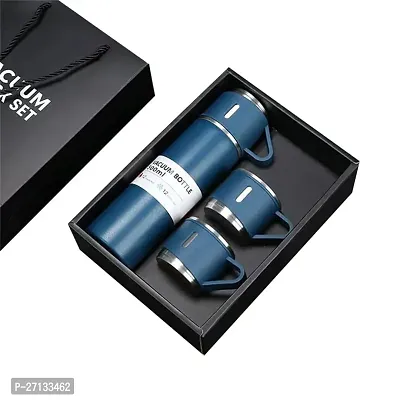 Modern Vacuum Flask Set with 2 Cups-thumb0