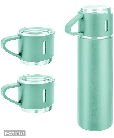 Modern Vacuum Flask Set with 2 Cups, Pack of 1-Assorted-thumb0