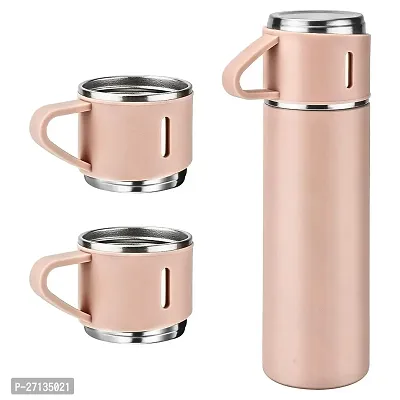 Modern Vacuum Flask Set with 2 Cups, Pack of 1-Assorted, 500ml