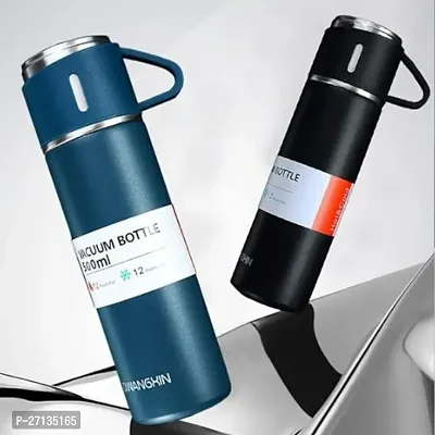 Modern Vacuum Flask Set with 2 Cups, Pack of 1-Assorted, 500ml