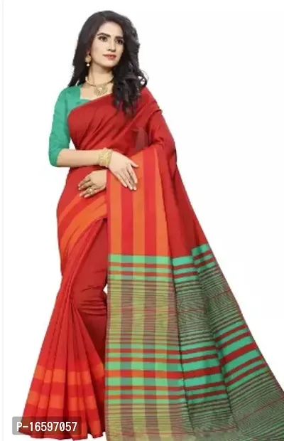 Stylish Silk Saree With Blouse Piece-thumb0