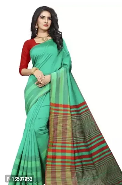 Stylish Silk Saree With Blouse Piece-thumb0