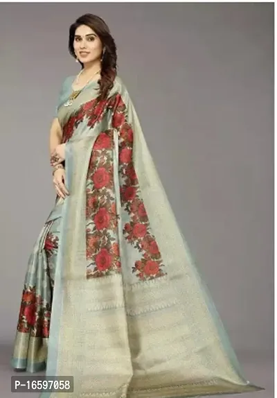 Stylish Silk Saree With Blouse Piece