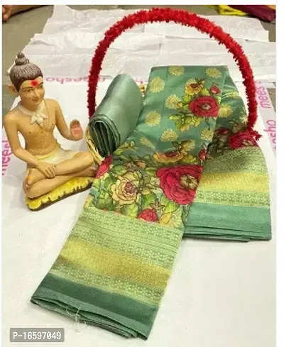 Stylish Silk Saree With Blouse Piece-thumb0