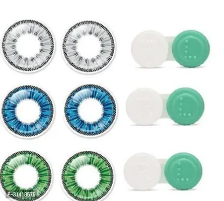 Comfortable Color Monthly Contact Lenses Pack Of 3