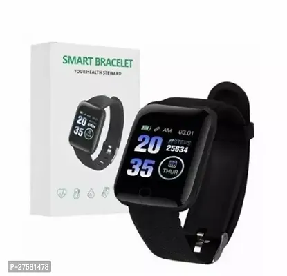 ID116 Bluetooth BEST Smart Fitness Band Watch with Heart Rate Activity Tracker, Step and Calorie Counter, Blood Pressure,-thumb0