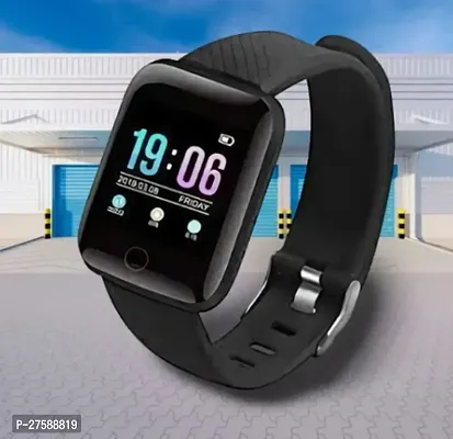 ID116 Bluetooth BEST Smart Fitness Band Watch with Heart Rate Activity Tracker, Step and Calorie Counter, Blood Pressure,-thumb0
