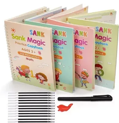 Kids Educational Toys: Preschool Toys, Magic Practice Book with Pen and  Abacus