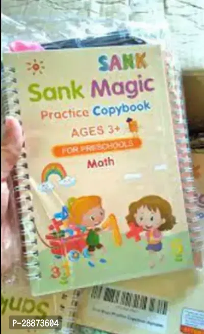 Magic Re-Usable Drawing, Alphabet, Numbers And Math Exercise Books For Children