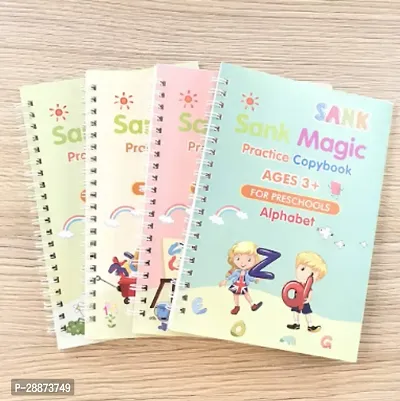 Magic Re-Usable Drawing, Alphabet, Numbers And Math Exercise Books For Children-thumb0