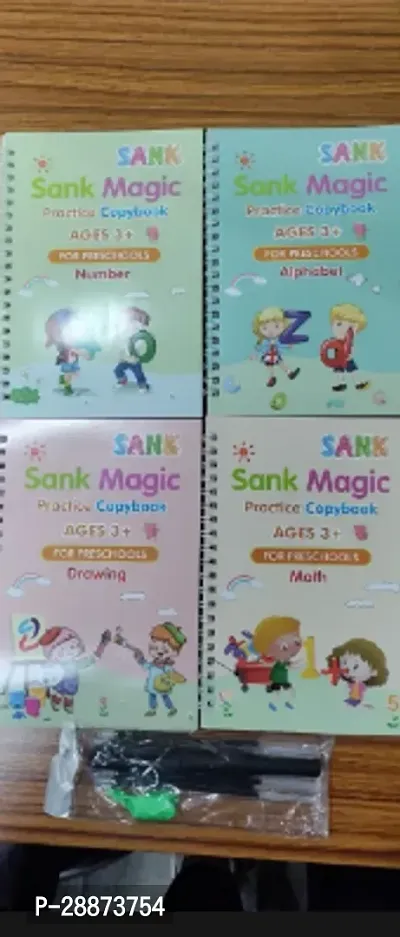 Magic Re-Usable Drawing, Alphabet, Numbers And Math Exercise Books For Children