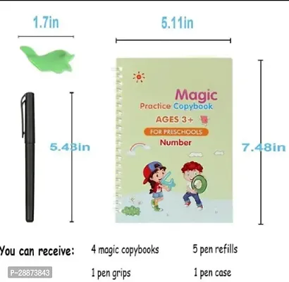 Magic Re-Usable Drawing, Alphabet, Numbers And Math Exercise Books For Children