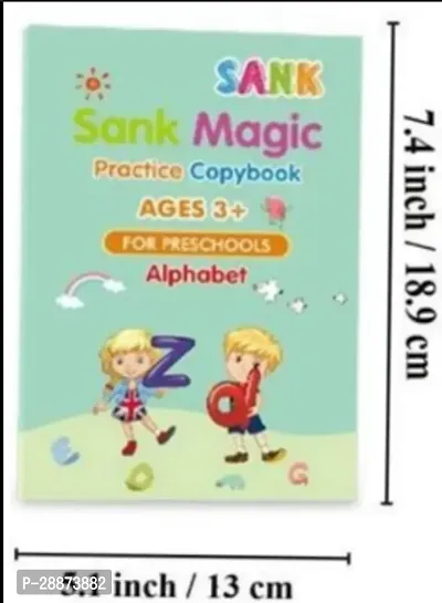 Magic Re-Usable Drawing, Alphabet, Numbers And Math Exercise Books For Children-thumb0