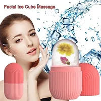 Winkelen Silicone Facial Ice Roller for Face | Ice Cube Roller Massager for Face  Eye Puffiness Relief | Reusable Ice Face Roller | Beauty Treatment Tool | Icing Skincare Gift for Women-thumb2