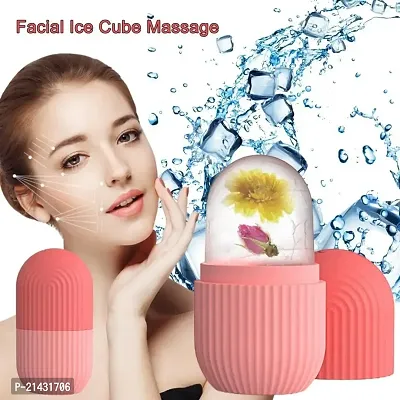 Winkelen Silicone Facial Ice Roller for Face | Ice Cube Roller Massager for Face  Eye Puffiness Relief | Reusable Ice Face Roller | Beauty Treatment Tool | Icing Skincare Gift for Women-thumb3