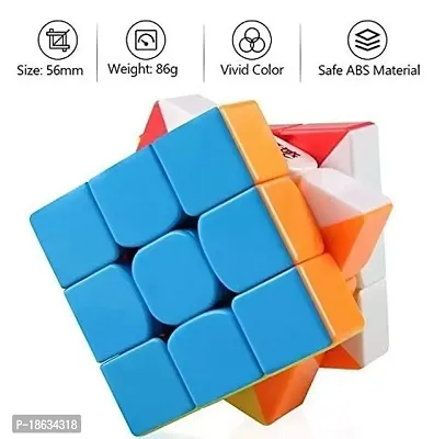 3x3 Cube high speed with Excellent Corner Cutting - Gift for Kids and Adults - Smooth and Fast 3x3 magic cube for Speedcubing Enthusiasts and Beginners alike - Ideal Brain Teaser Puzzle Cube for I-thumb3