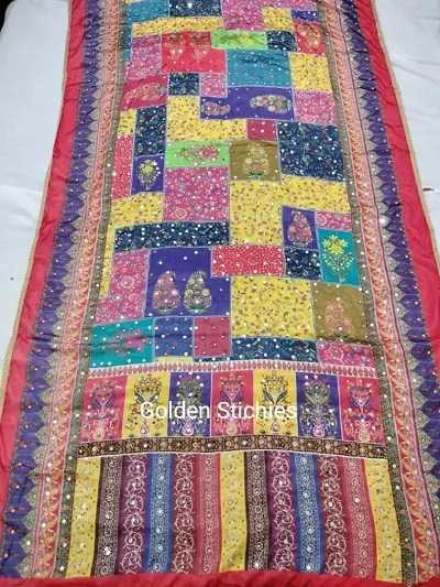 Pakistani Dupatta with Mirror and Shimmers Work