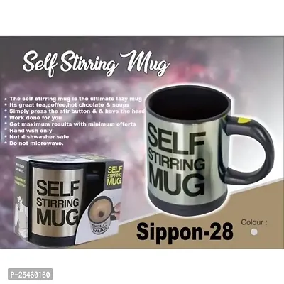 Self Stirring Mug Black-thumb2