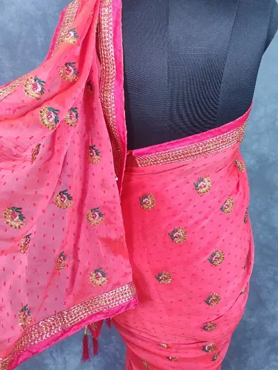 Attractive Chiffon Saree with Blouse piece 