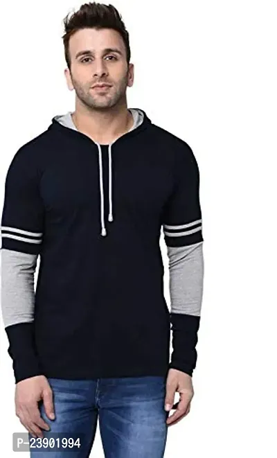 Fancy Cotton Blend Hoodies For Men-thumb0