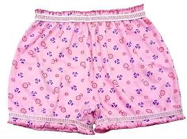 KIDBIRD Pure Cotton Printed Multi-Coloured Bloomer Panties for Girls  Kids (Pack of 6)-thumb2