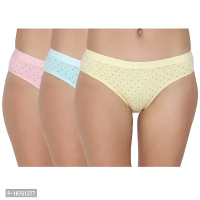 KIDBIRD Bexzzor Women's Cotton Hipsters Panties (Pack of 3)-thumb0