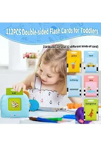 Flash Card For Kids Talking English  Words Flash  Cards Preschool Electronic Reading Early Talking Flashcard Toy  For Kids -112 pcs Card-thumb2