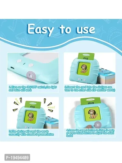 Talking English  Words Flash  Cards Preschool Electronic Reading Early Talking Flashcard Toy  For Kids -112 pcs Card-thumb4