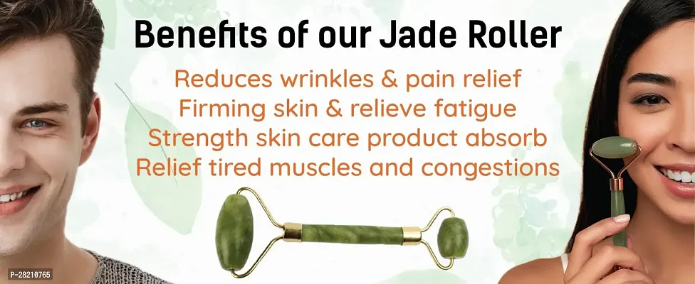 Jade Roller Facial Massager And Gua Sha Tool-thumb3