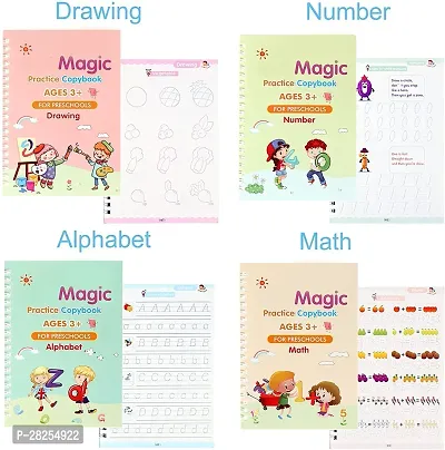 Magic Practice Copybook, (4 Book + 10 Refill) Number Tracing Book for Preschoolers with Pen-thumb4