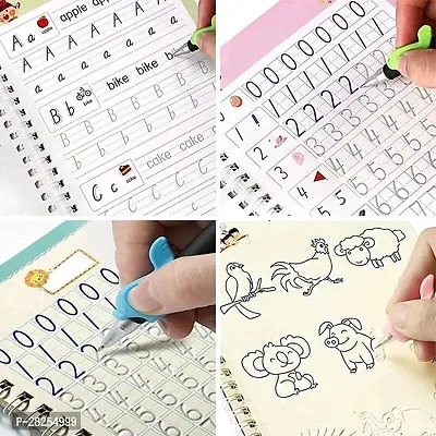 Magic Practice Copybook, (4 Book + 10 Refill) Number Tracing Book with Pen-thumb5