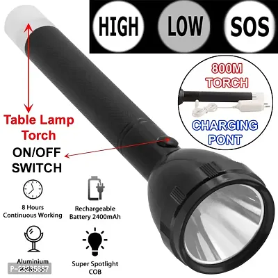2in1 900M Range 3 Modes High,Low,Table lamp Waterproof Rechargeable Flashlight Torchlight Torch Light-thumb4