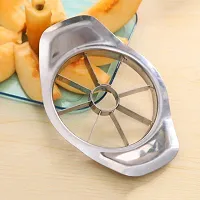 Pegrim Stainless Steel Vegetable, Apple, Watermelons  Fruit Cutter Slicer Chopper Masher Dicer (Stainless Steel Apple Cutter)-thumb4