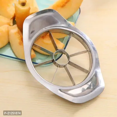 Pegrim Stainless Steel Vegetable, Apple, Watermelons  Fruit Cutter Slicer Chopper Masher Dicer (Stainless Steel Apple Cutter)-thumb5