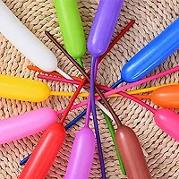 Pegrim Long Latex Twisting Magic Balloons Funky Modeling Animal Twist Tying Making Balloons (Pack of -100 Pcs. - Mix Color)-thumb4