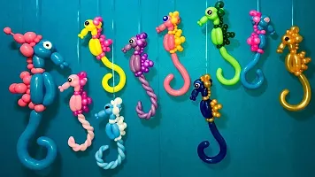 Pegrim Long Latex Twisting Magic Balloons Funky Modeling Animal Twist Tying Making Balloons (Pack of -100 Pcs. - Mix Color)-thumb3