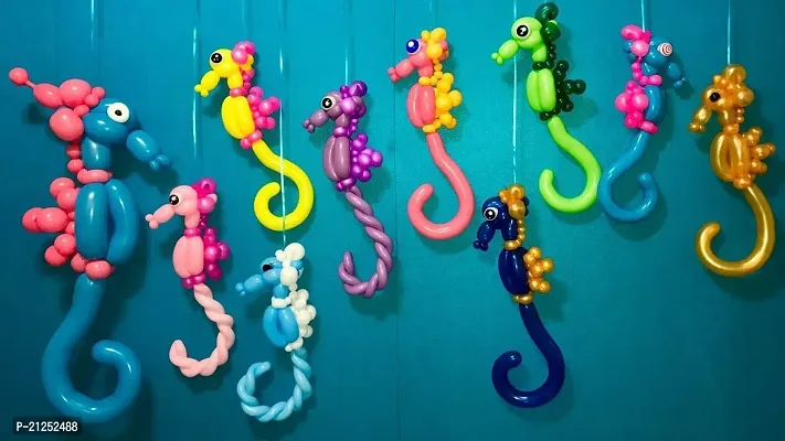 Pegrim Long Latex Twisting Magic Balloons Funky Modeling Animal Twist Tying Making Balloons (Pack of -100 Pcs. - Mix Color)-thumb4